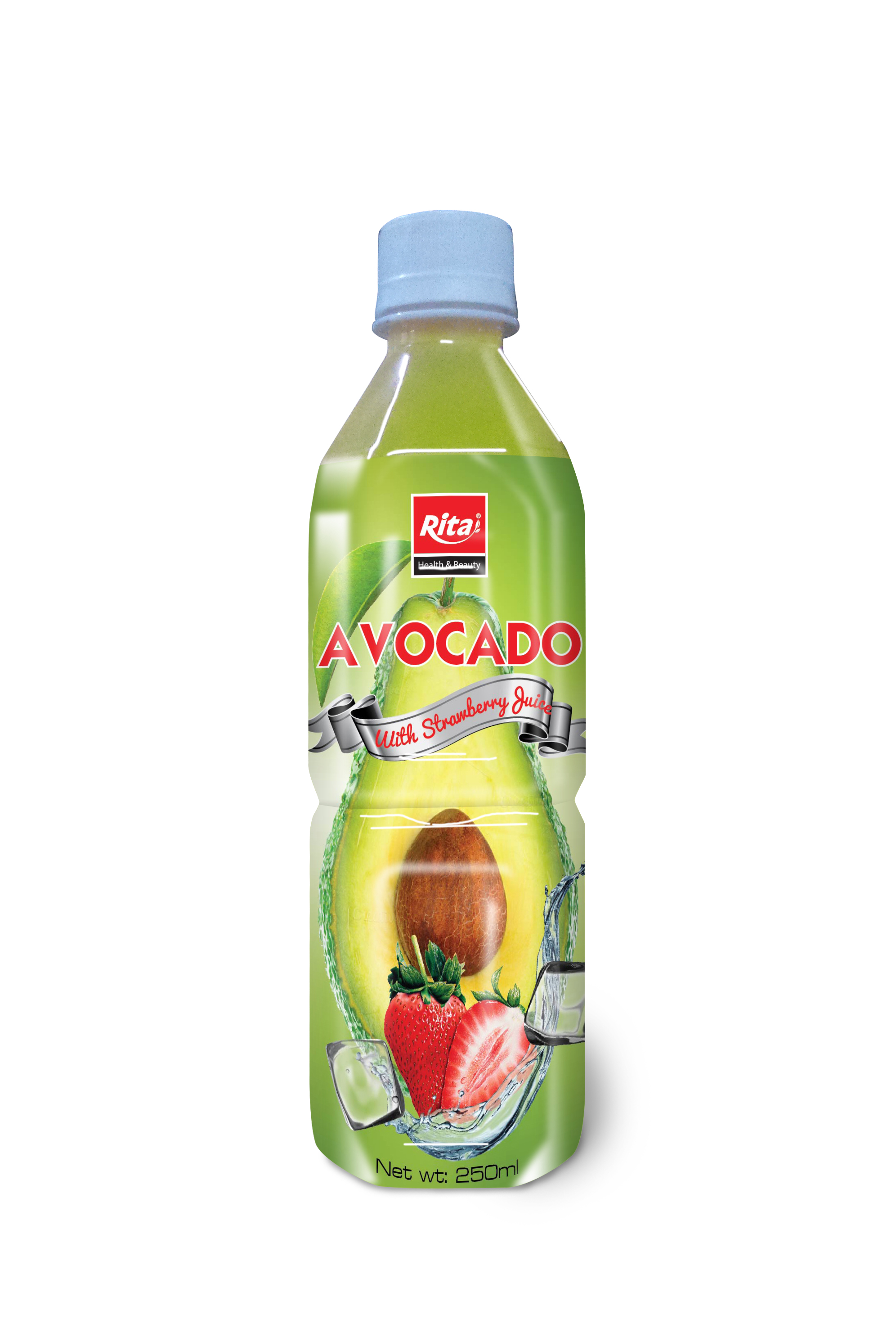 بوت 250ml الاتحاد الحيوانات الأليفة الأفوكادو مع عصير الفراولة